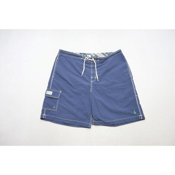 Polo Ralph Lauren Blue Swim Trunks Shorts Water Beach Mens Size 2XL XXL - Picture 1 of 7